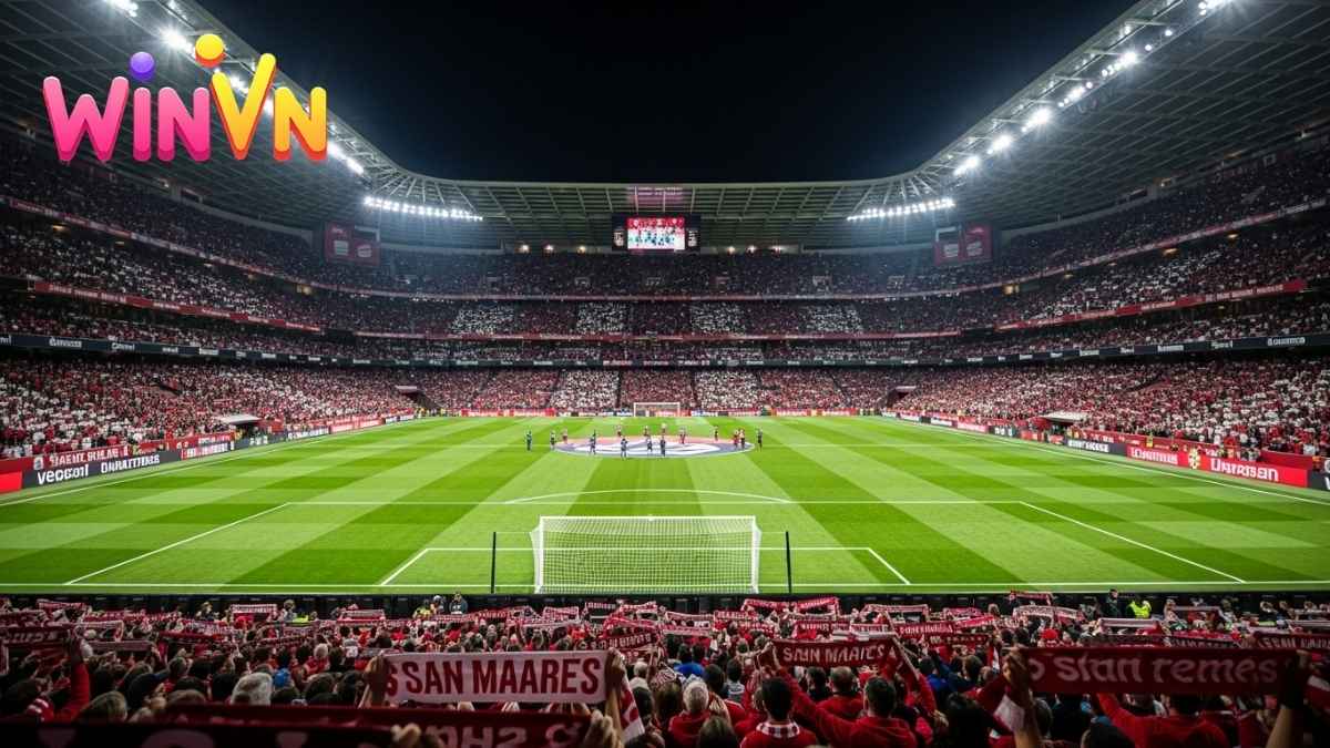 "Thánh đường" San Mamés: Chảo lửa 53.000+ CĐV, nơi biến Athletic Bilbao thành "Sư tử" bất khuất. Sân nhà luôn là một lợi thế không thể bỏ qua tại WINVN.
